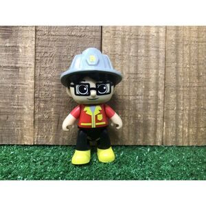 Ryan's World Rare Fireman with Black Pants 3 inch Tall In great condition 2019